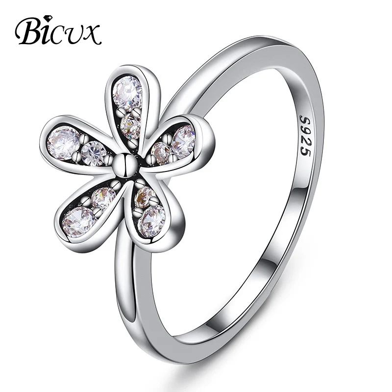 BICUX симпатичный с кристаллами розовое золото серебро обручальные кольца для