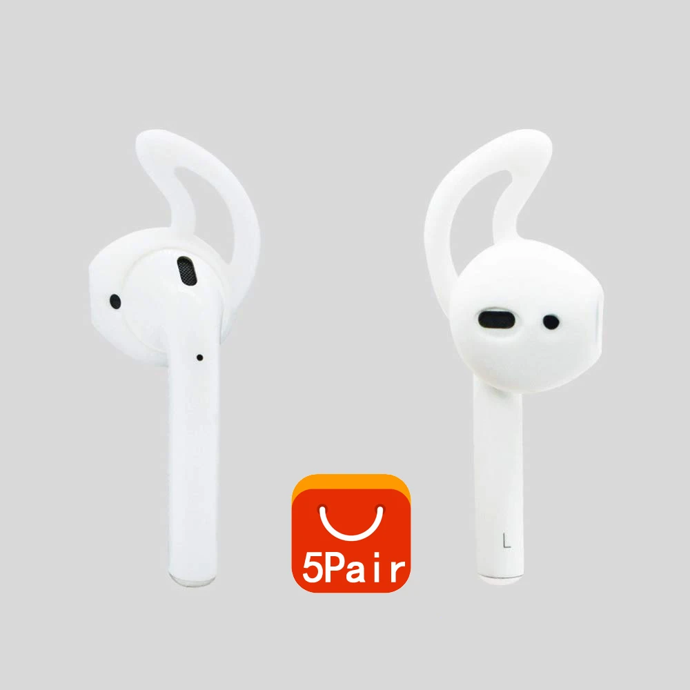 

Ушные крючки и чехлы, аксессуары, совместимые с Apple AirPods или EarPods наушники/наушники (5 пар)