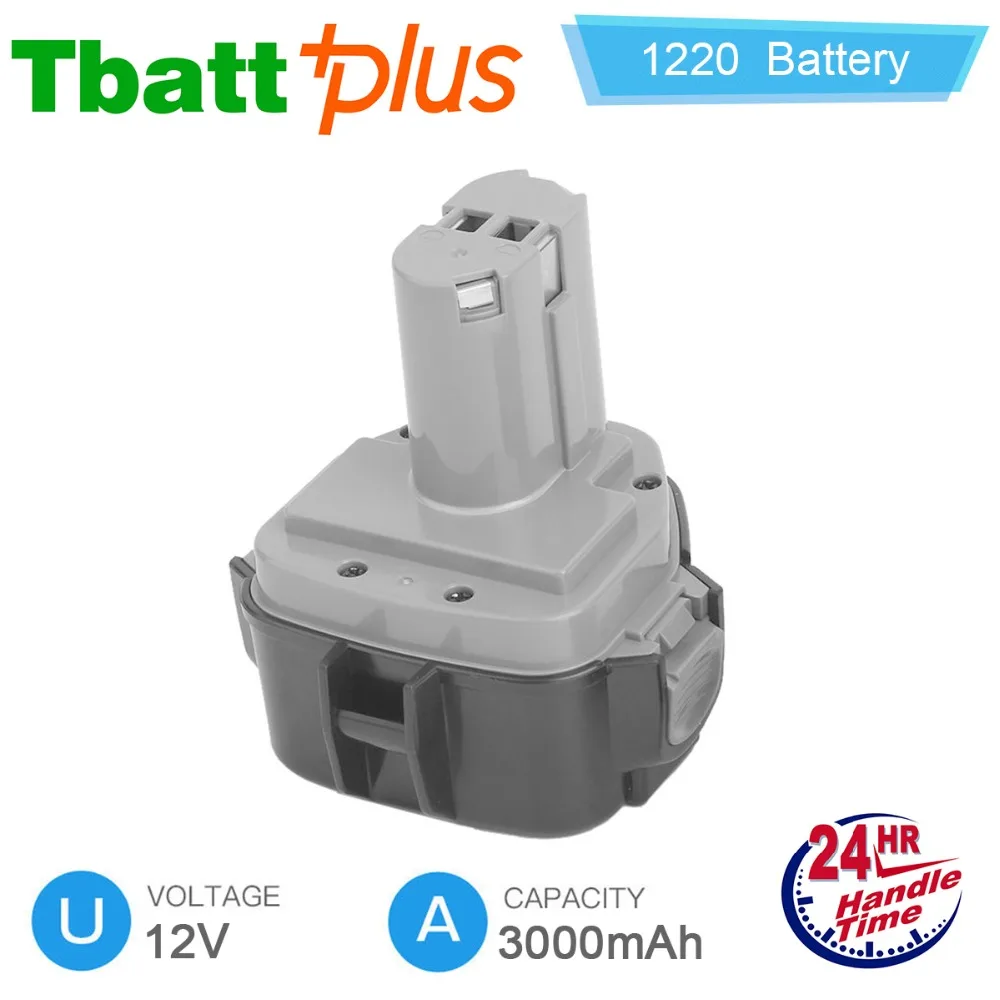 3.0AH 12 В Батарея для Makita 1220 1222 192598-2 1233 S 1233SB PA12 Ni-Cd и Sub C SC 1 2 1800 мАч Перезаряжаемые |