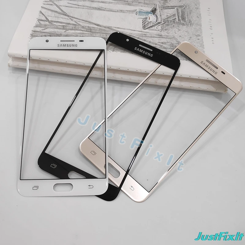 J7 prime внешнее стекло для Samsung Galaxy Переднее Сенсорная панель дигитайзер Датчик