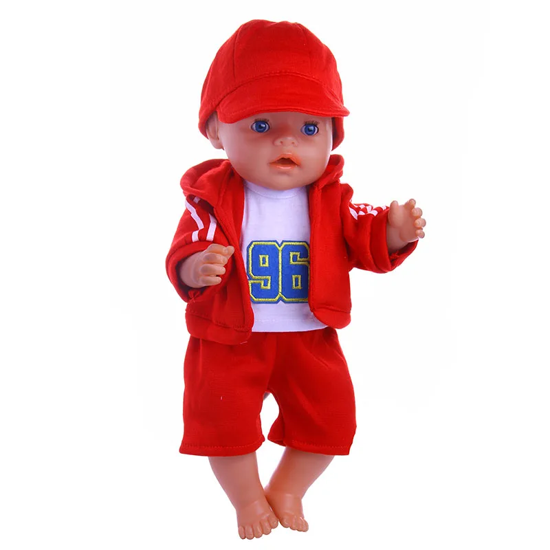 Luckdoll5 шт./Аксессуары для кукол одежда спортивный набор подходит 43 см игрушки