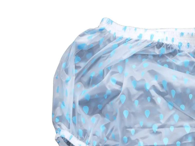 ABDL Haian взрослых недержание Pull-on Пластиковые Брюки цвет СИНИЙ риндропспринт