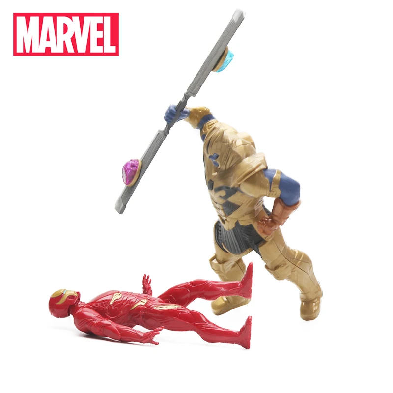 13-19 см Hasbro Игрушка Марвел электронные Мстители Бесконечная война Железный человек против Таноса игрушечный Боевой набор фигурка Марвел Коллекция Модель игрушки