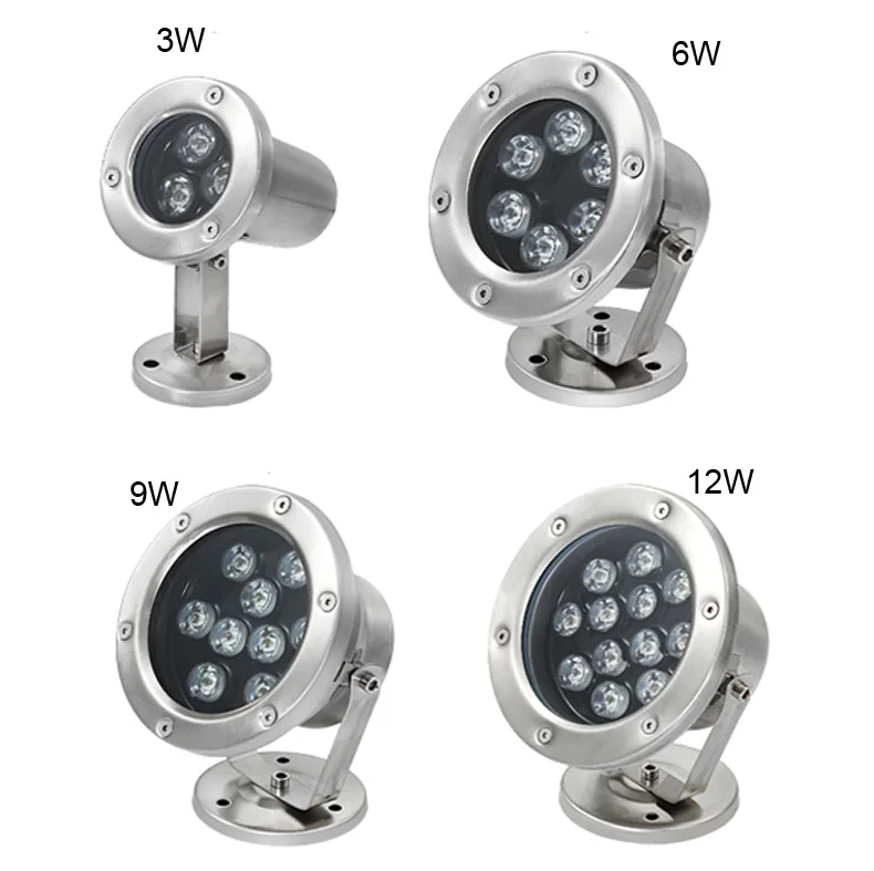 Подводная Светодиодная лампа 3 Вт 6 9 12 IP68 В переменного тока | Лампы и освещение