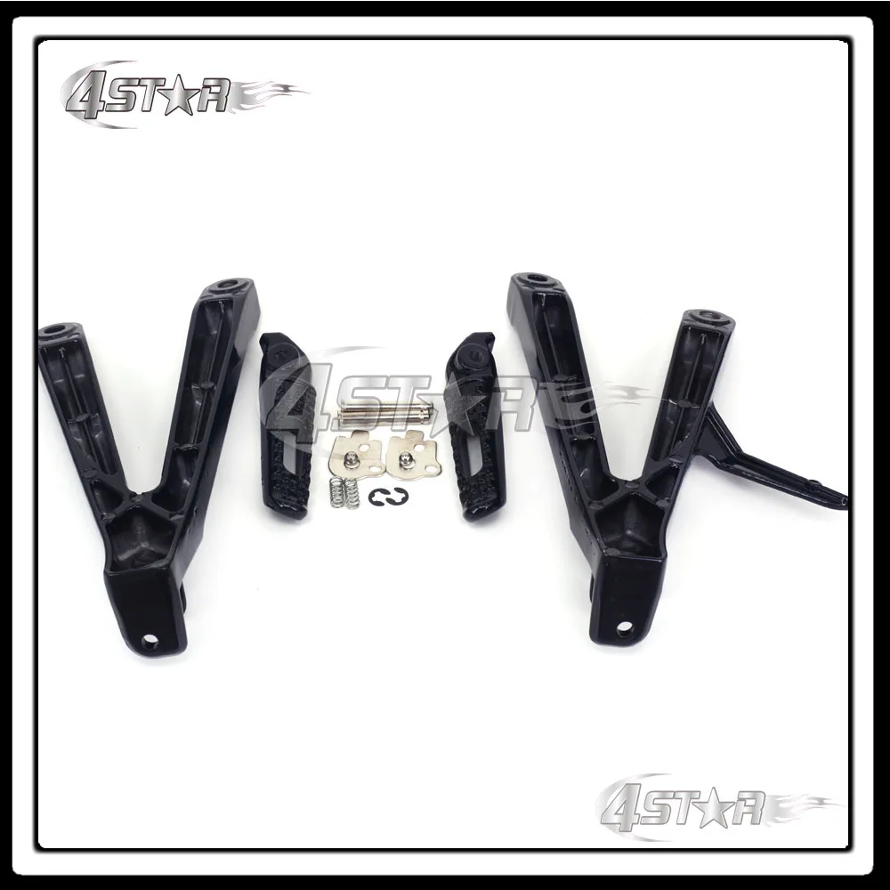 Черная подставка для ног заднего пассажира мотоцикла комплект педалей и