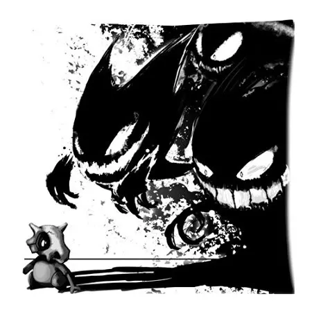 Аниме Pokemon Gengar И Cubone Спящего Мягкая Наволочки 18x18 Дюймов (твин стороны) новая Мода