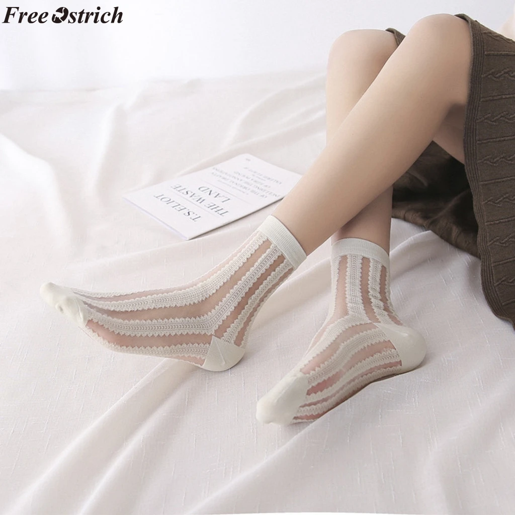 Бесплатная страуса Модные женские хлопковые с пикантным кружевным плетением