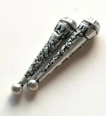 antique silver 1pair Bolo tie repair bolo tip сменная металлическая Регулировочная пряжка - Цвет: antique silver 1pair