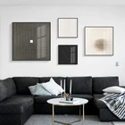 Абстрактная Минималистичная точечная Картина на холсте, черный и белый плакаты, настенные художественные картины для гостиной, современный Декор для дома