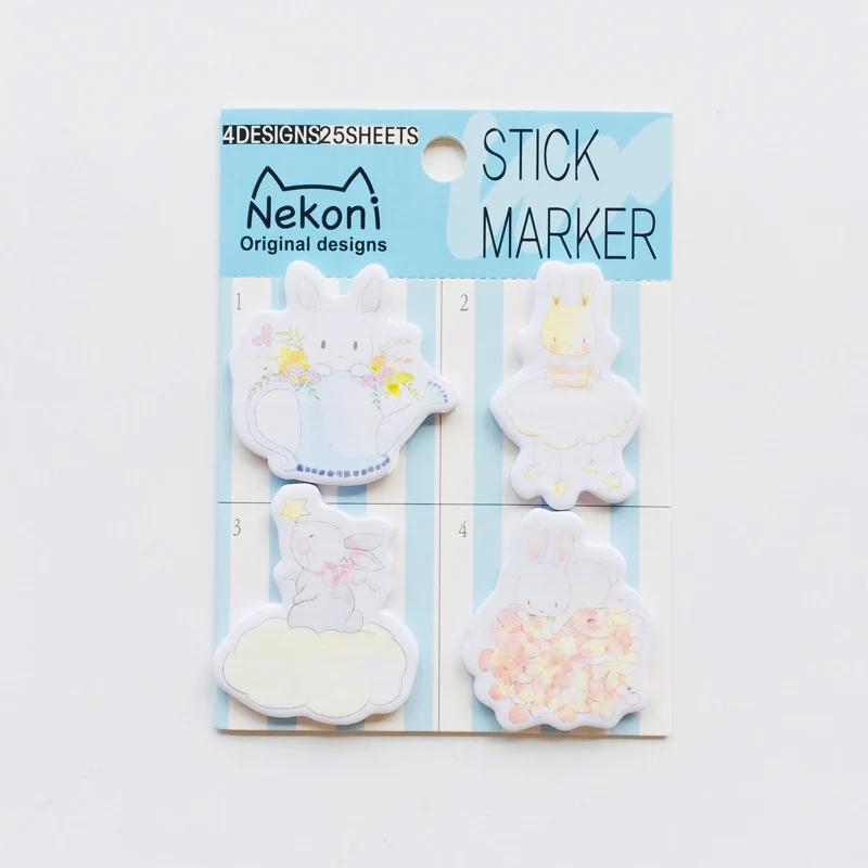 100 листов планеты Кот кролик красные губы кактус блокнот для заметок Sticky Notes школьные канцелярские принадлежности блокнот