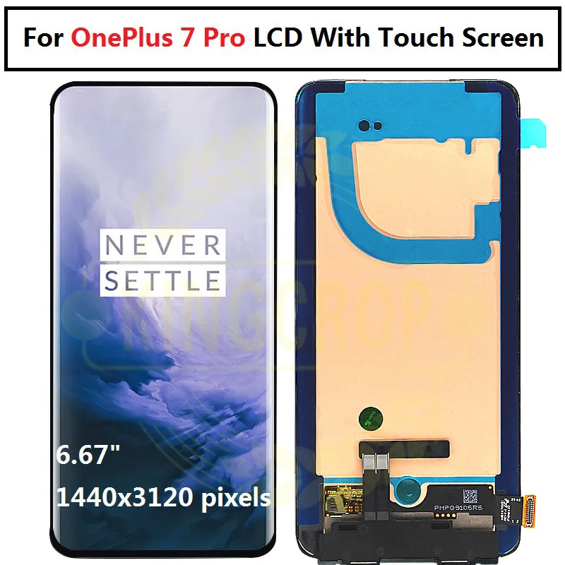 Оригинальный ЖК дисплей для OnePlus 7 Pro Дисплей кодирующий преобразователь