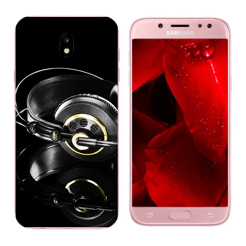 Для Samsung Galaxy J5 2017 чехол J530 с принтом жизни для чехлы телефонов J530F из ТПУ силикона