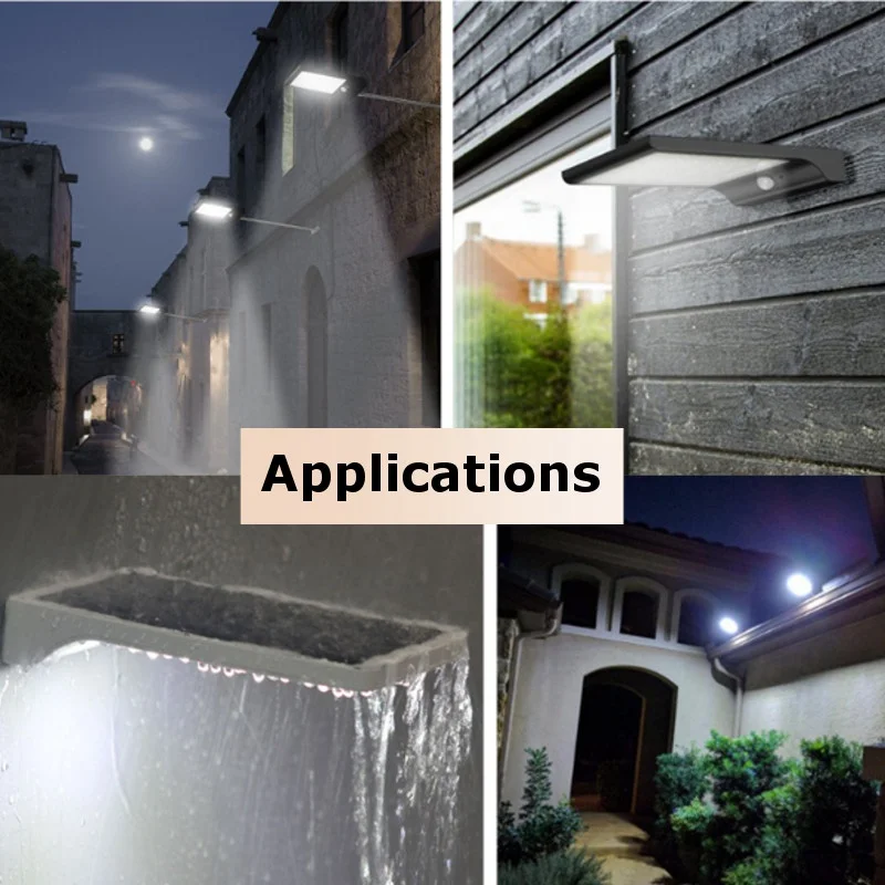 

SZYOUMY Upgraded 48 leds Solar Light With 3 Modes 7 Color Remote Control Waterproof Motion Sensor Lamp Lights For Outdoor Garden