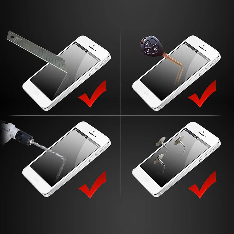 9 H Закалялась Сталь Стекло Ультра тонкий HD Устойчивое К Царапинам Фильм Защитный