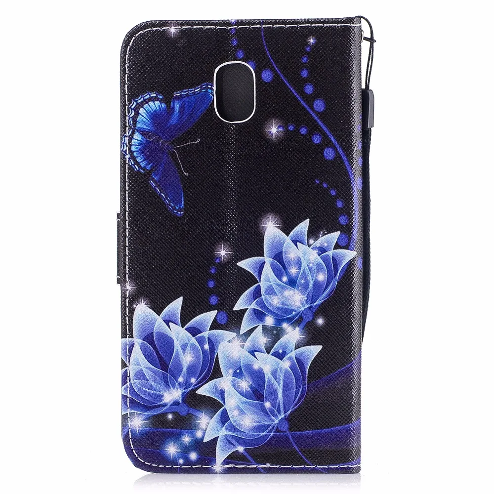 Модный кожаный чехол книжка с бумажником для Samsung Galaxy J3 2017 J330F/DS J5 J530F J7 телефона