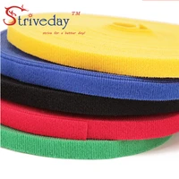 25 metersroll magic tape nylon cable ties width 1 cm wire management cable ties 6 colors to choose from diy