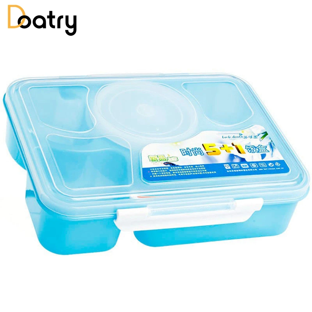 Doatry 1170 мл печь Bento Коробки для обедов с ложкой большой Ёмкость Bento Еда контейнер для хранения обеда Наборы посуды комплект