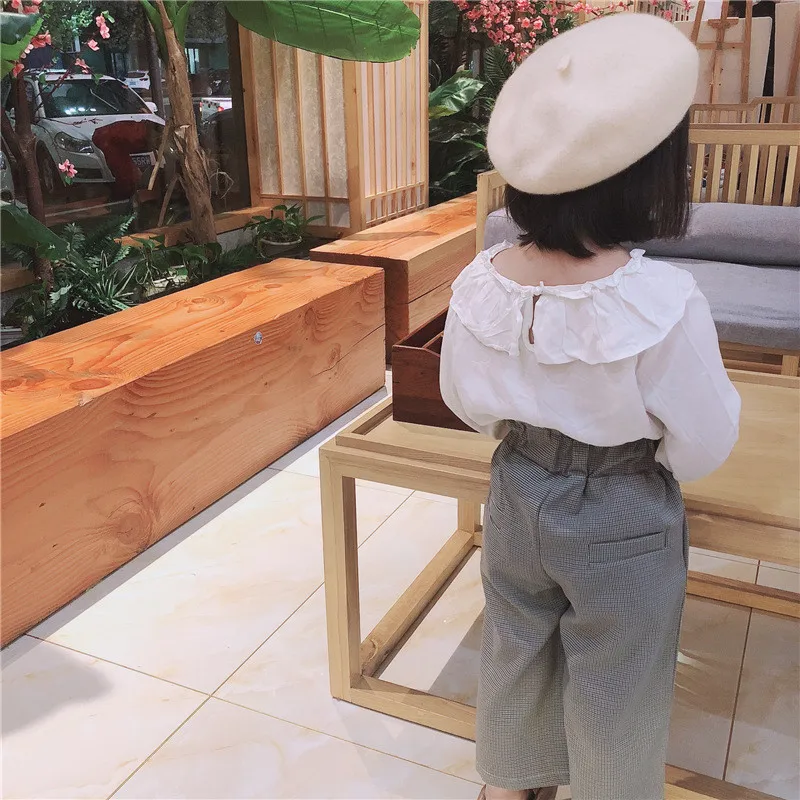 Комплект одежды для девочек блузка + брюки 2 шт. одежда с длинными рукавами