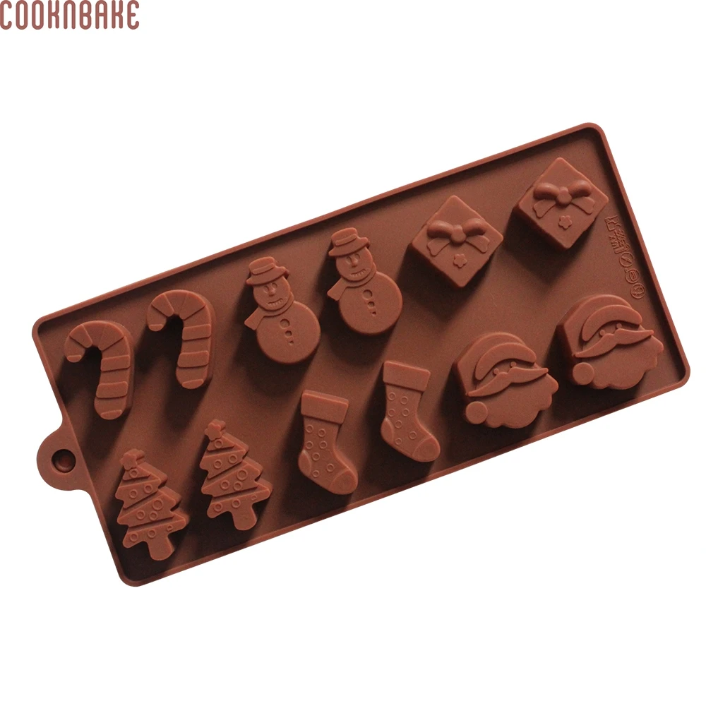 COOKNBAKE DIY силиконовая Рождественская форма для торта дерева носки со снеговиком