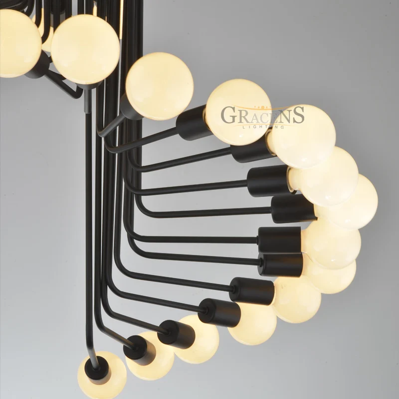 Современная люстра-ЛОФТ в стиле индастриал освещение для бара лестницы столовой