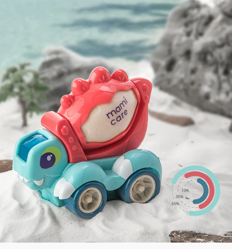 Дети моделирования инженерные игрушки автомобиля DIY динозавр экскаватор миксер грузовик раннего образования имитация автомобиля с музыкой светильник