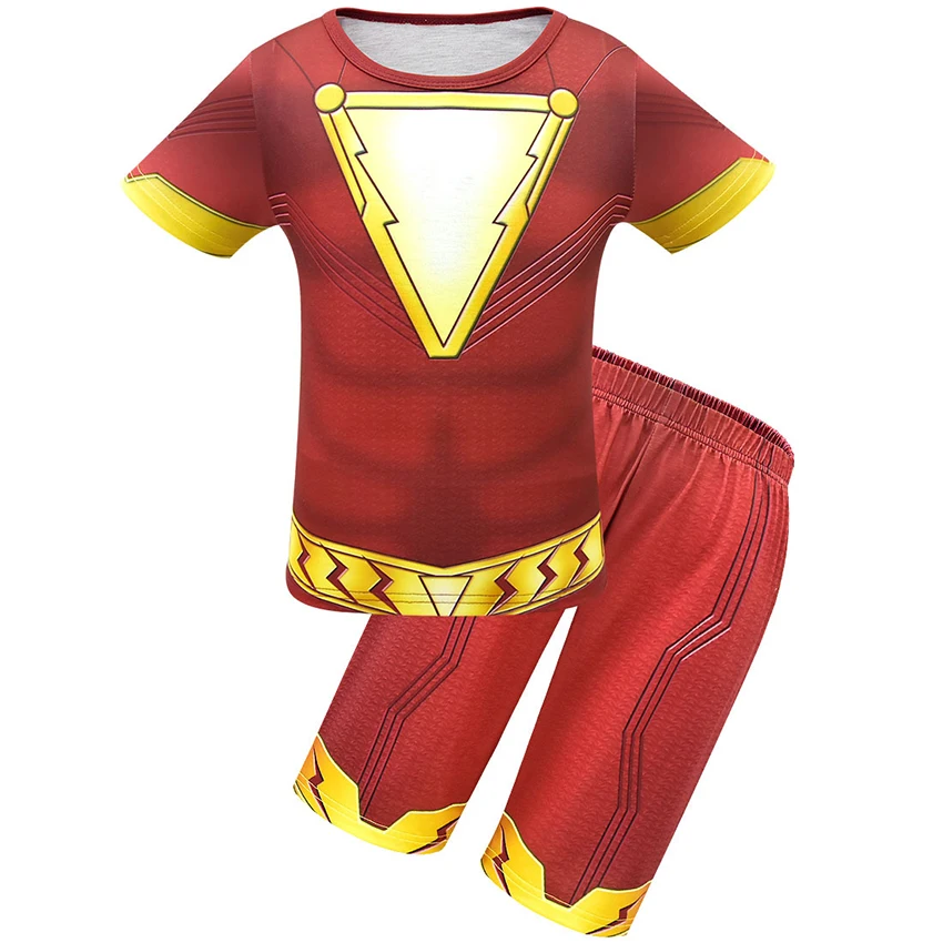 Shazam костюмы для детей костюм на Хэллоуин Билли Бэтсон косплей супергерой