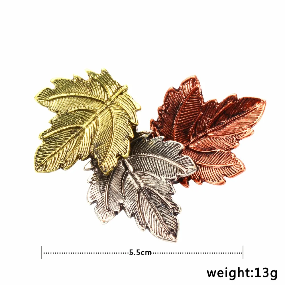 Изысканная мода Листья заколки броши для Для женщин большой 3 цвета цвета: