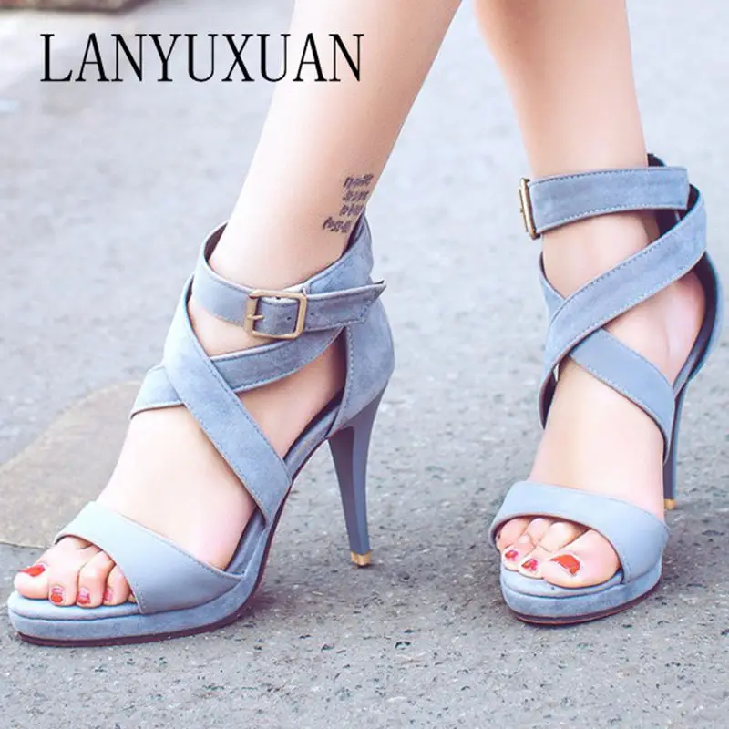 LANYUXUAN/Новые модные вечерние туфли больших размеров 32-48 женские летние