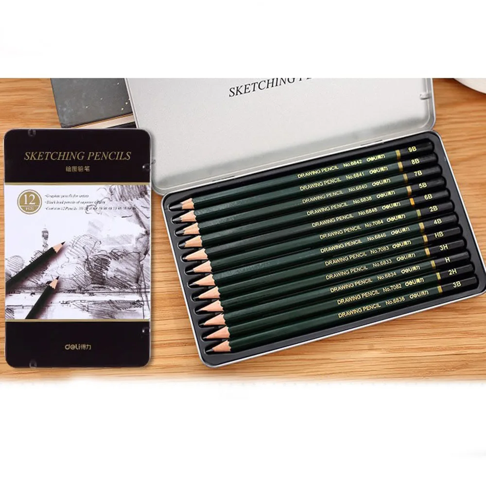 Set  Hb H 2h 3h 9b 8b 7b 6b 5b 4b 3b 2b School Art Writing Supply