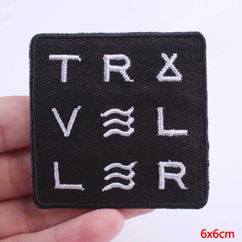 Punk Biker Patch Iron on Patches On Clothes Embroidered Letter Patches For Clothing Star Wars Patches Accessories Badges F