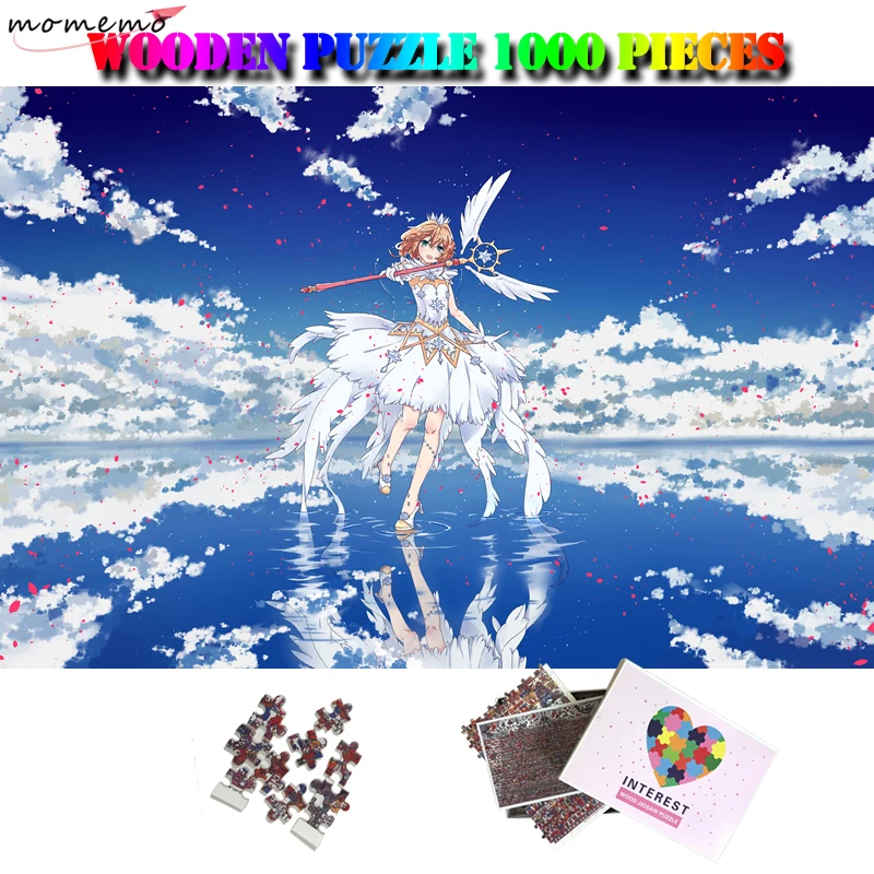 Деревянный пазл MOMEMO Sakura Kinomoto 1000 шт. аниме мультяшный для взрослых и детей