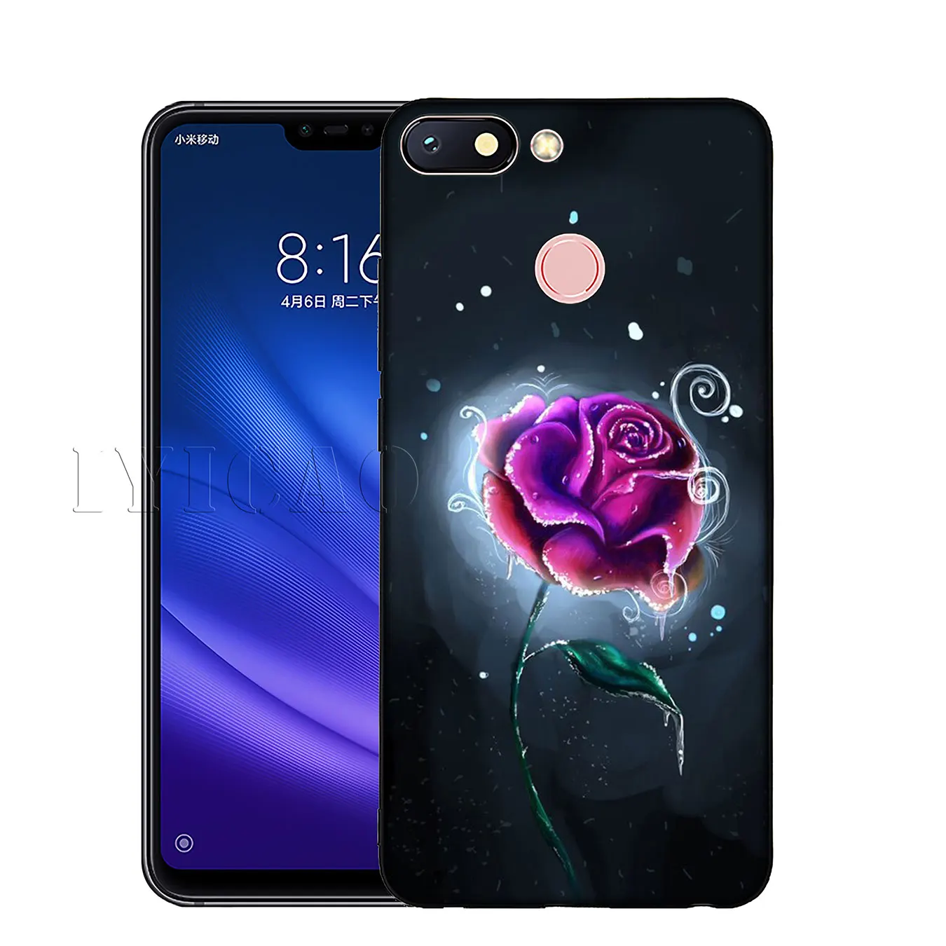 IYICAO Beautiful rose flower Soft Silicone Phone Case for Xiaomi Mi 10 9 9T CC9 CC9E 8 SE A3 Pro A1 A2 Lite 6 pocophone f1 |