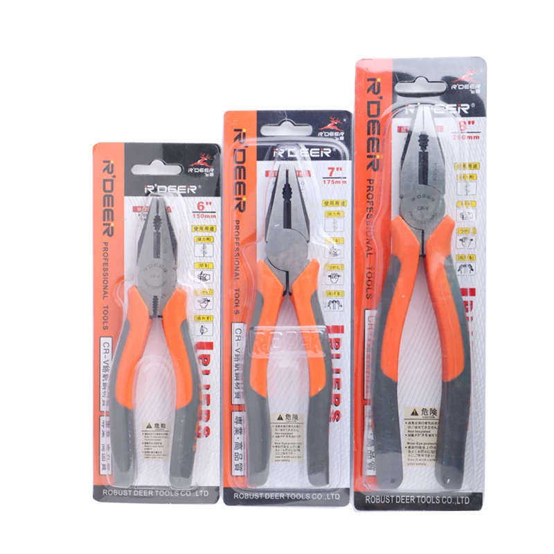 RDEER электрические комбинированные плоскогубцы 6 &quot/7&quot/8 &quotрежущие Alicate резак для