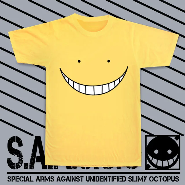 Футболка Ansatsu Kyoushitsu Новая классная футболка в стиле аниме Korosensei snicker модные топы