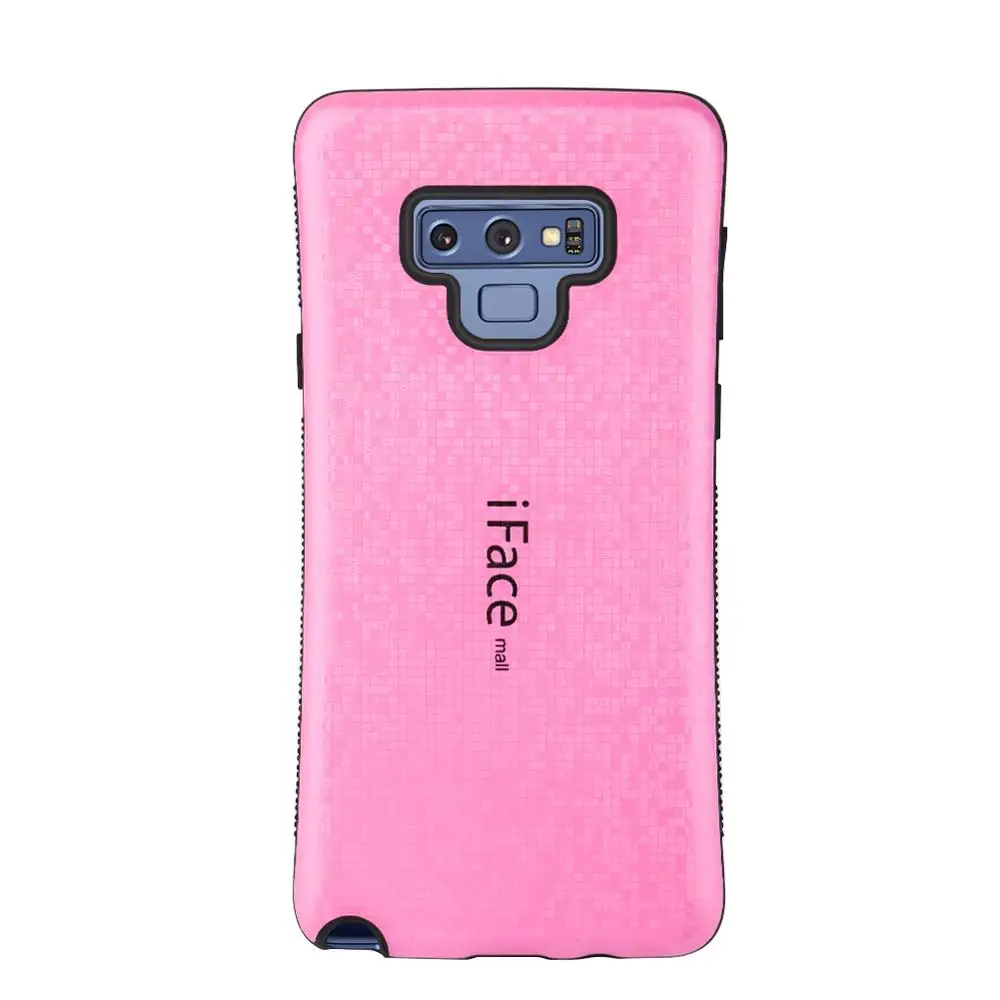 Pink Iface mall для samsung Galaxy Note 9 сверхмощный мозаичный чехол противоударный для задней крышки, твердый корпус Полная защита Чехлы для мобильных телефонов - Color: Pink