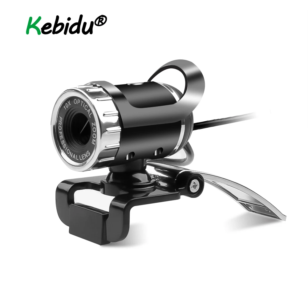Веб камера USB веб высокой четкости 360 градусов MIC Clip on для Skype Youtube компьютера ПК