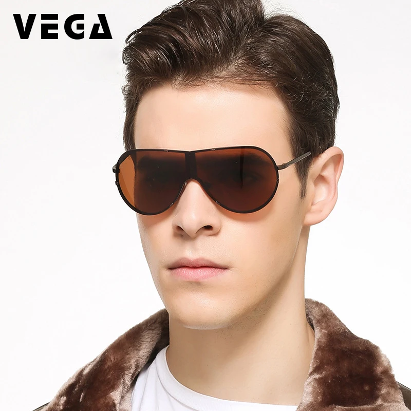 VEGA Lager, складные солнцезащитные очки для мужчин и женщин, большие, бескаркасные, солнцезащитные очки, складные очки, большие, Мото очки, 8487
