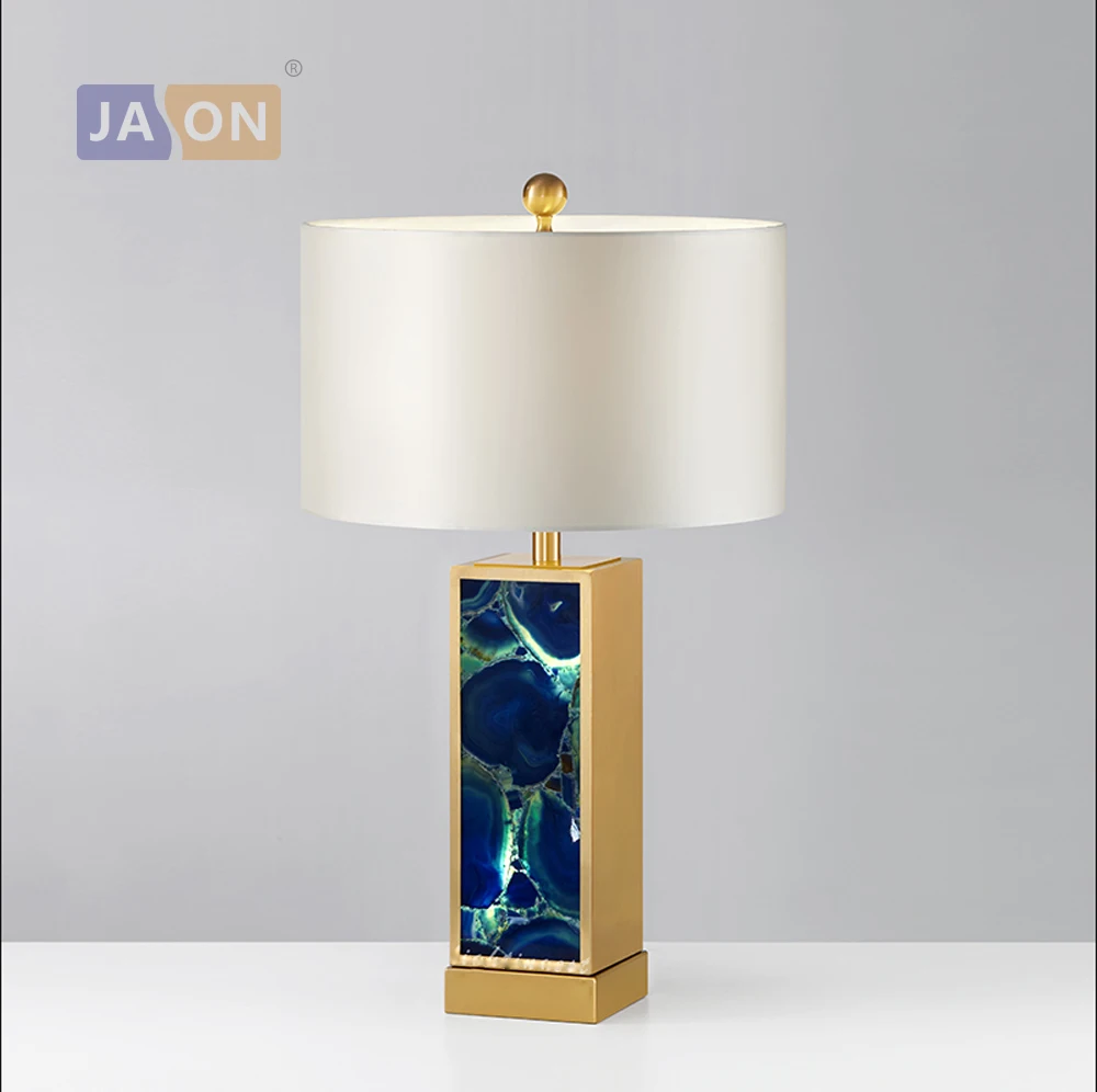 led E27 Постмодерн Железные ткань Агат Камень Светодиодные Лампы.Светодиодные Светильники.Светильник Настольный Светилиник. Лампы Настольные Лампы.Настольные Светильники.Лампа Настольная Лампа.Для Обучения и Спальни