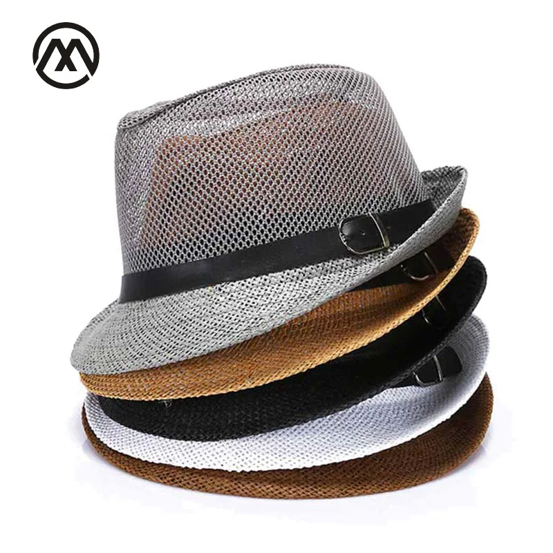 Модная шапка Мужская джазовая Летние Повседневные Дышащие Мягкие шапки для