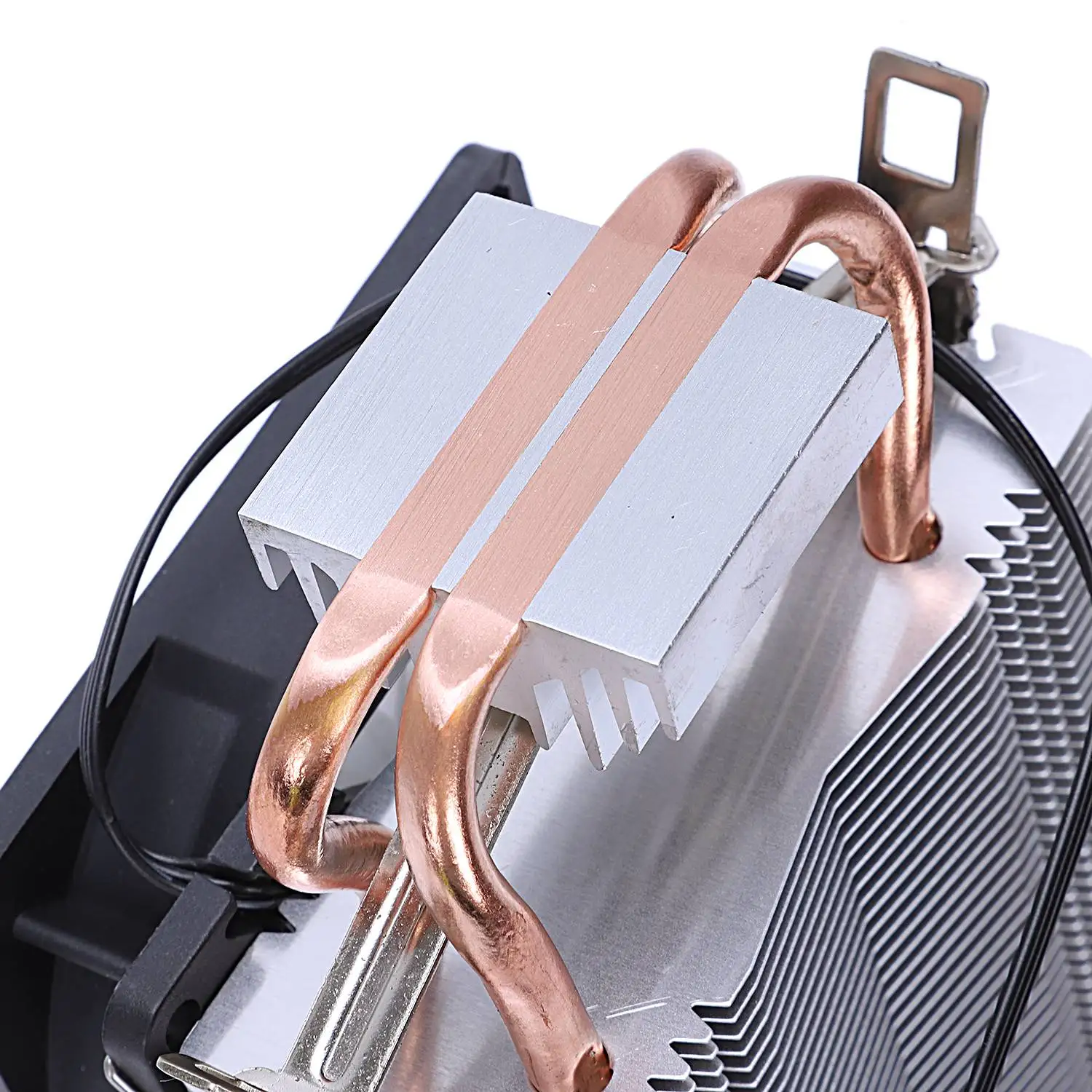 Lanshuo из чистой меди 2 тепловые трубки для 1366 1155 775 Intel/Amd мульти-платформенный процессор радиатор 3 провода с легким одним вентилятором
