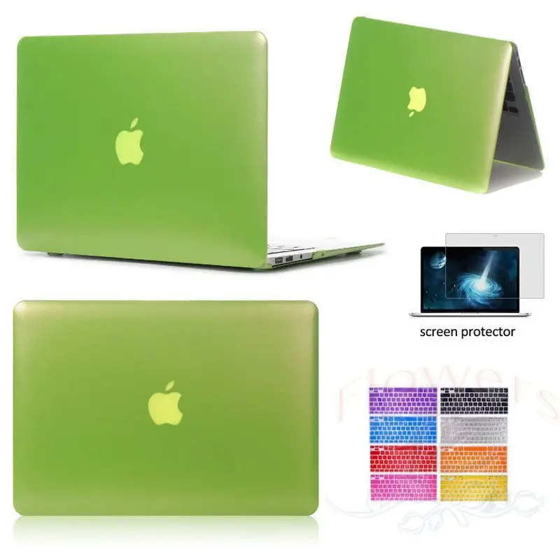 Розовый Золотой матовый металлический цветной Жесткий Чехол для ноутбука Macbook Air