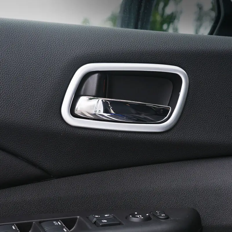Для Honda CR V CRV 2012 2016 ABS матовый внутренний внутри дверная ручка для двери Стикеры