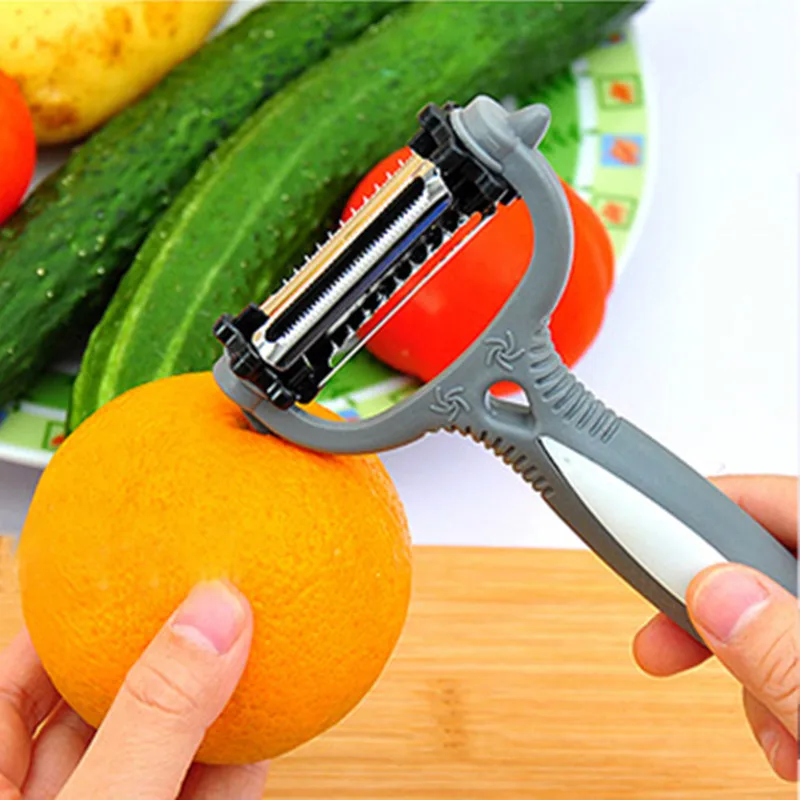360 Degree Rotary Multi-functional Stainless Steel Vegetable Fruit Peeler Kitchen Accessories Potato Carrot Parer Cutter D20 | Дом и сад