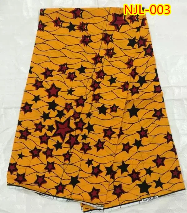 Красивый лист шаблон высокого качества воск набивные ткани 6 ярдов в серию