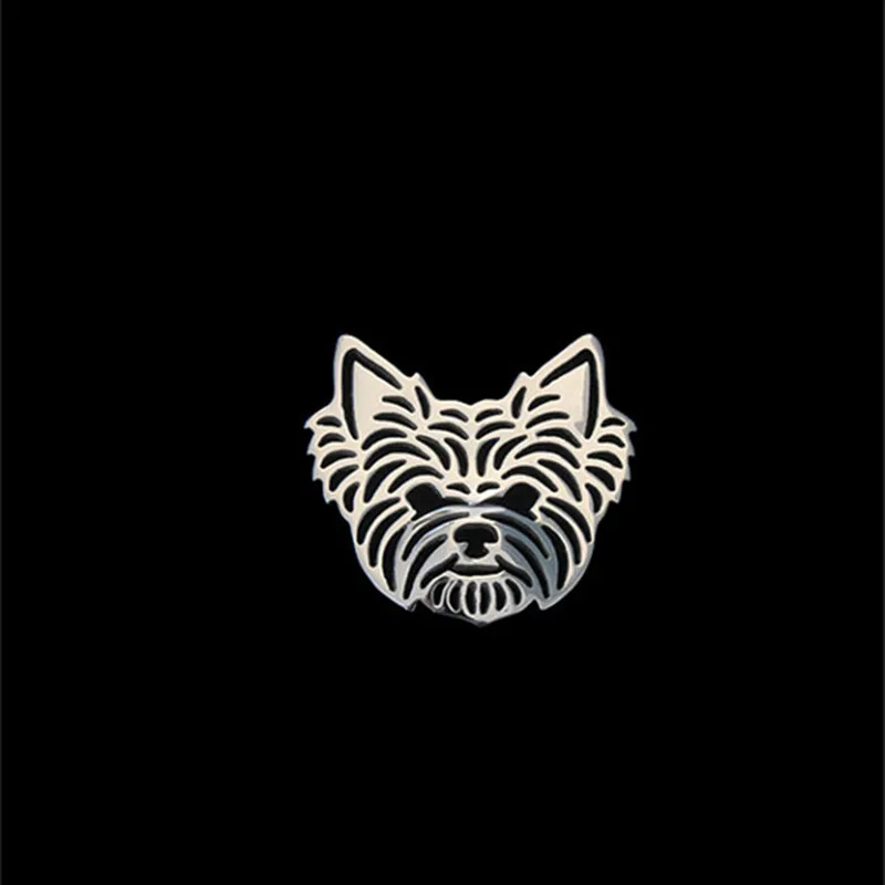 Женская и мужская трендовая брошь в форме йоркширского терьера с лацканами|brooches