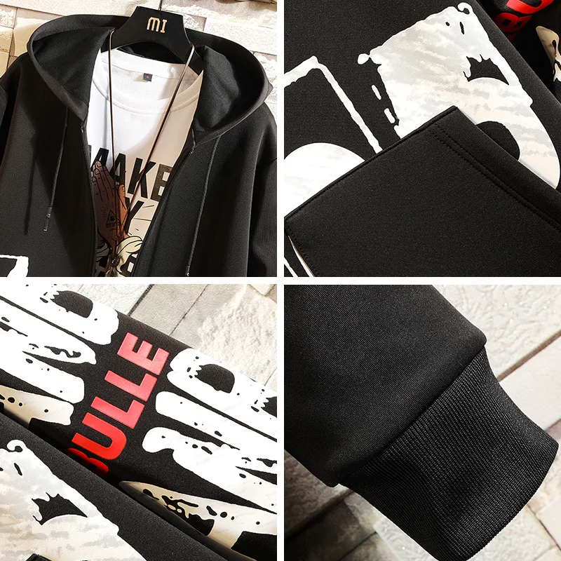 Длинный Тренч для мужчин приталенная модная куртка с капюшоном и принтом