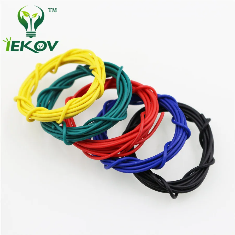 5 м/лот 16 4 футов 20 AWG UL1007 гибкий многожильный 10 цветов электронный провод