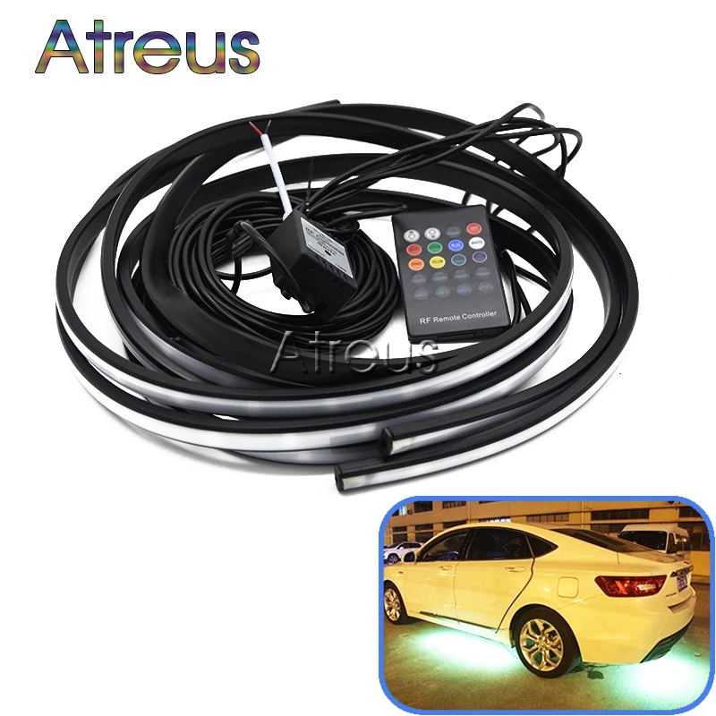 Новинка 1 комплект RGB светодиодный шасси лампы для Volkswagen VW Polo Passat B5 B6 B7 CC GOLF 4 5 6 7 Touran