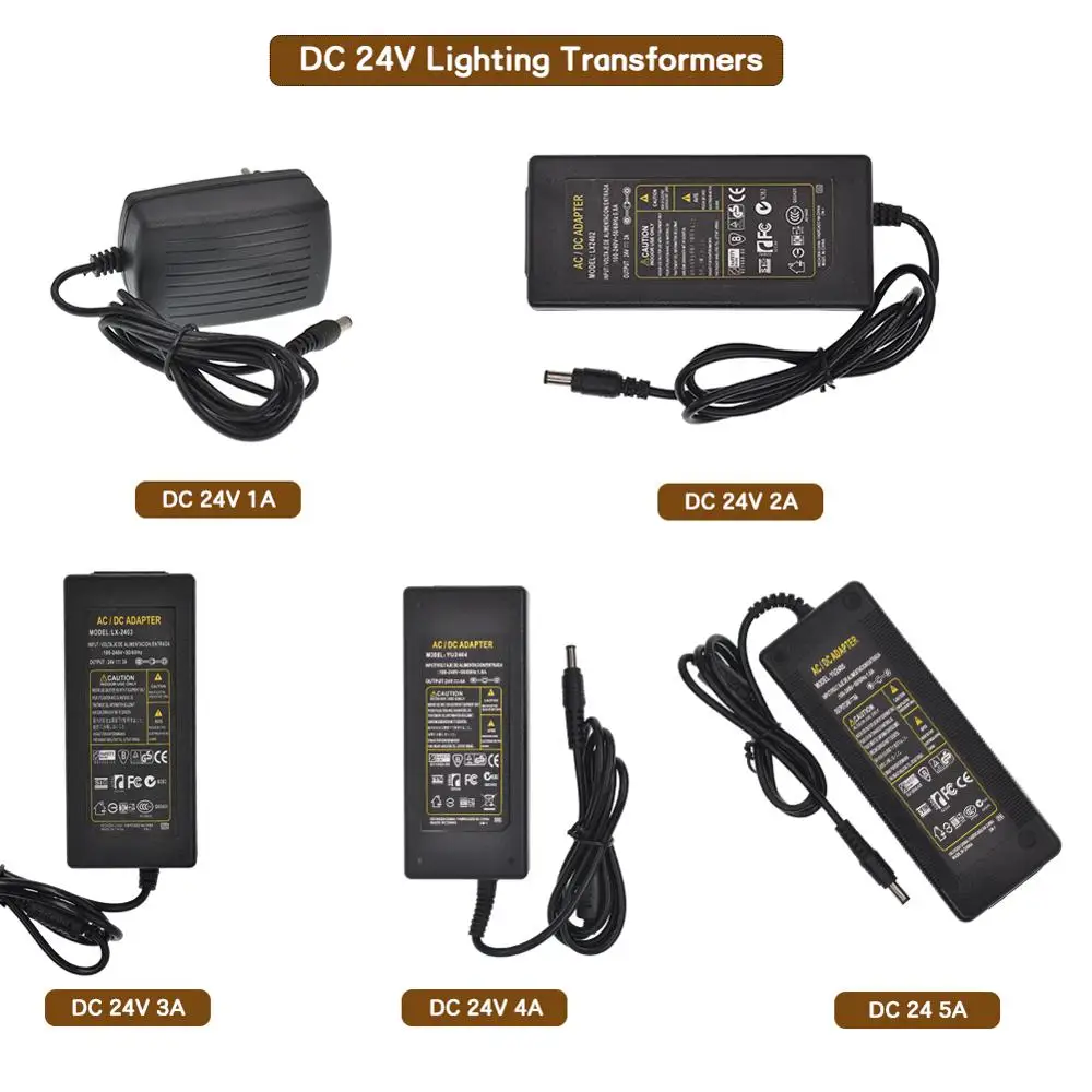 Трансформатор освещения AC110V 220V к DC 5V 12V 24V адаптер питания зарядное устройство 1A 2A 3A 4A 5A 6A 8A источник питания EU US AU UK Plug
