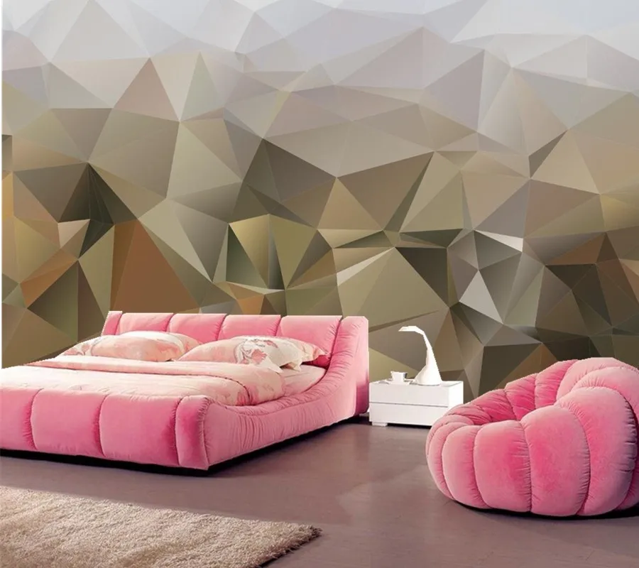 Настенные 3d обои с абстракцией на заказ объемные стереоскопические для гостиной